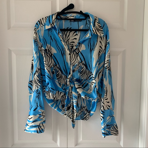 Zara Zebra Blouse - Picture 4 of 4
